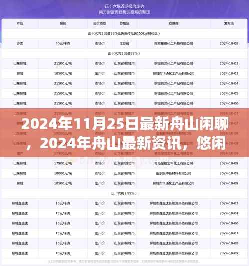 2024年舟山最新资讯与悠闲闲聊,城市脉搏的跳动