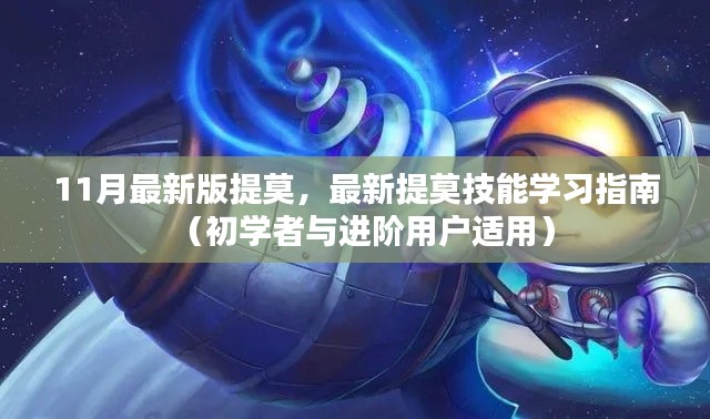 最新提莫技能学习指南,从初学者到进阶用户的全方位指南(11月最新版)