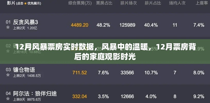 12月风暴票房背后的家庭观影时光,实时数据与温暖瞬间
