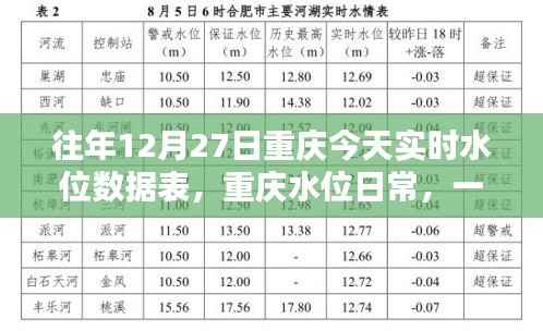 重庆水位实时数据表,温馨水上奇遇记的日常记录